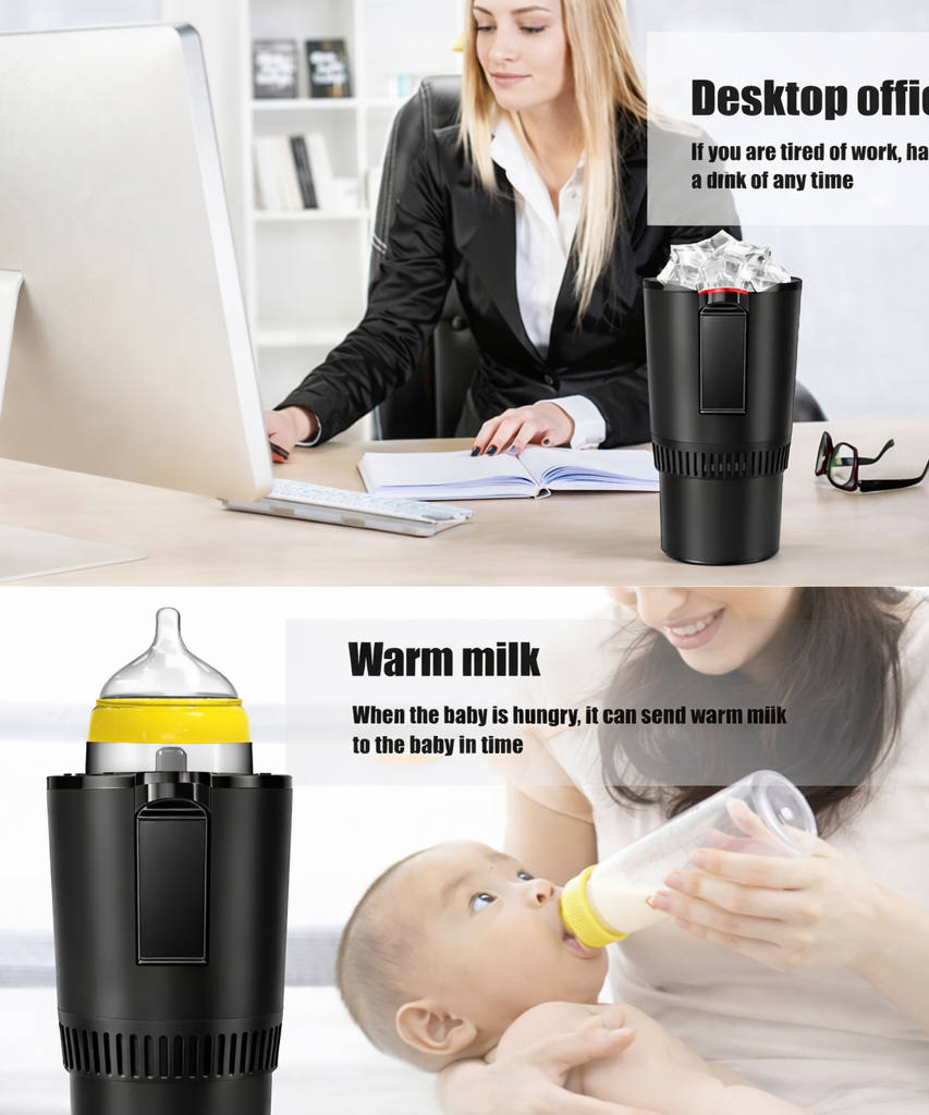 Car Cooling and Heating Cup 12V Auto Temperature Control for Beverage Bottles