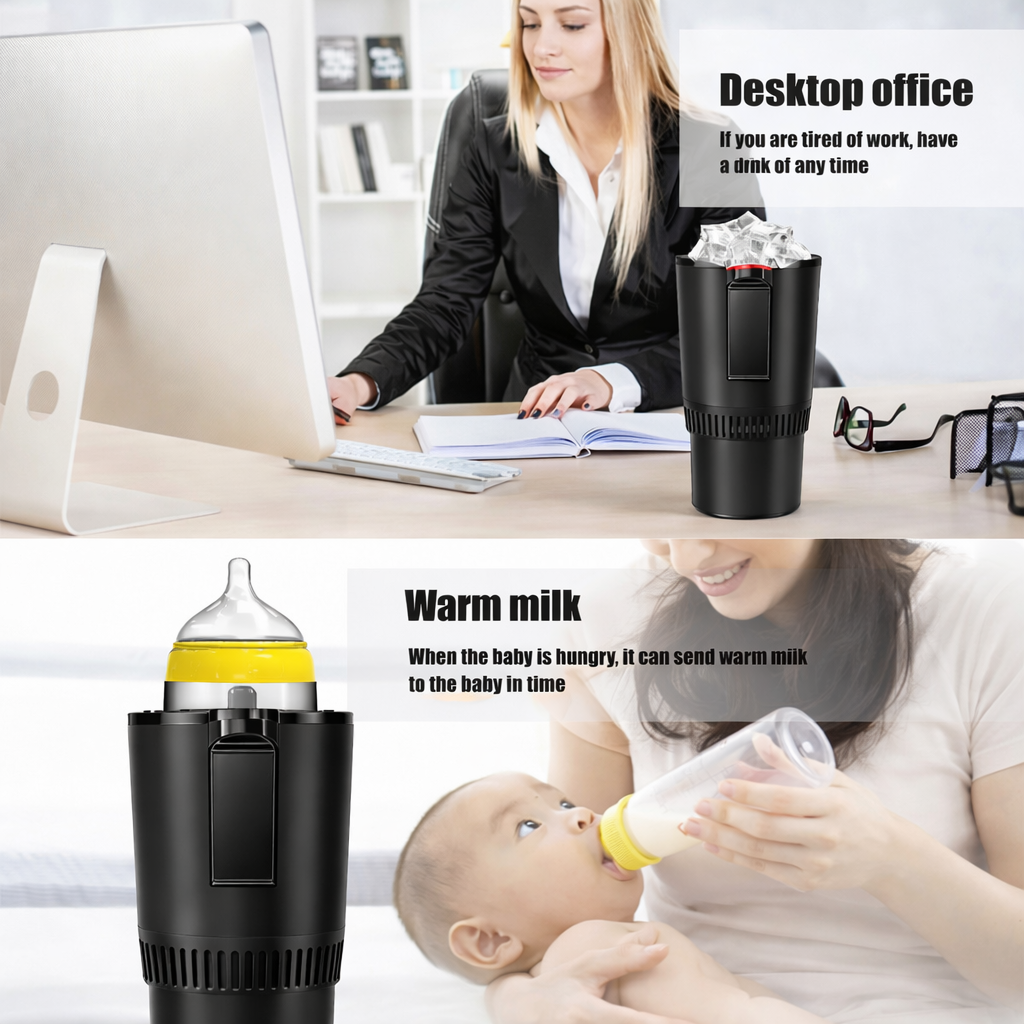 Car Cooling and Heating Cup 12V Auto Temperature Control for Beverage Bottles