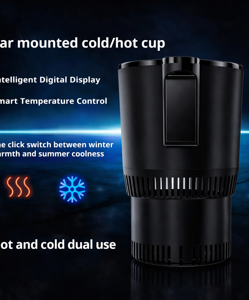 Car Cooling and Heating Cup 12V Auto Temperature Control for Beverage Bottles