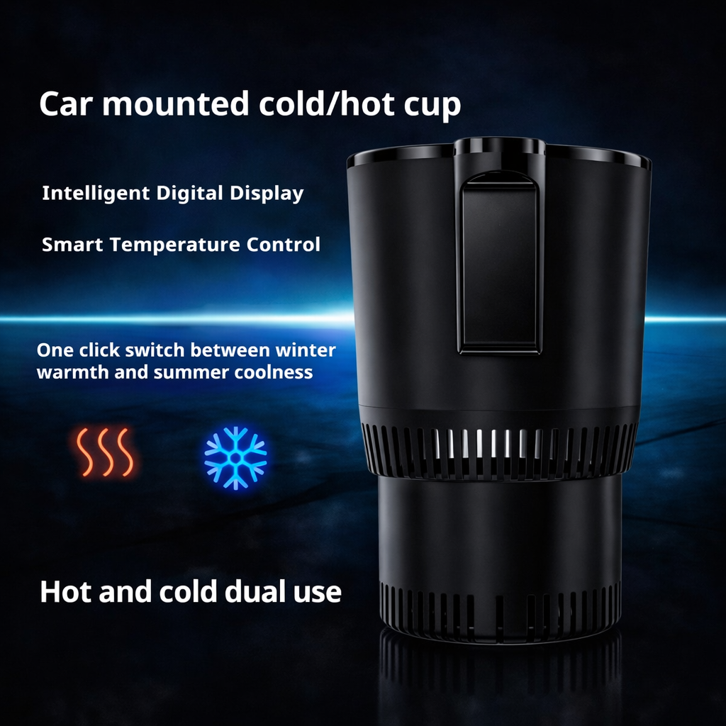 Car Cooling and Heating Cup 12V Auto Temperature Control for Beverage Bottles