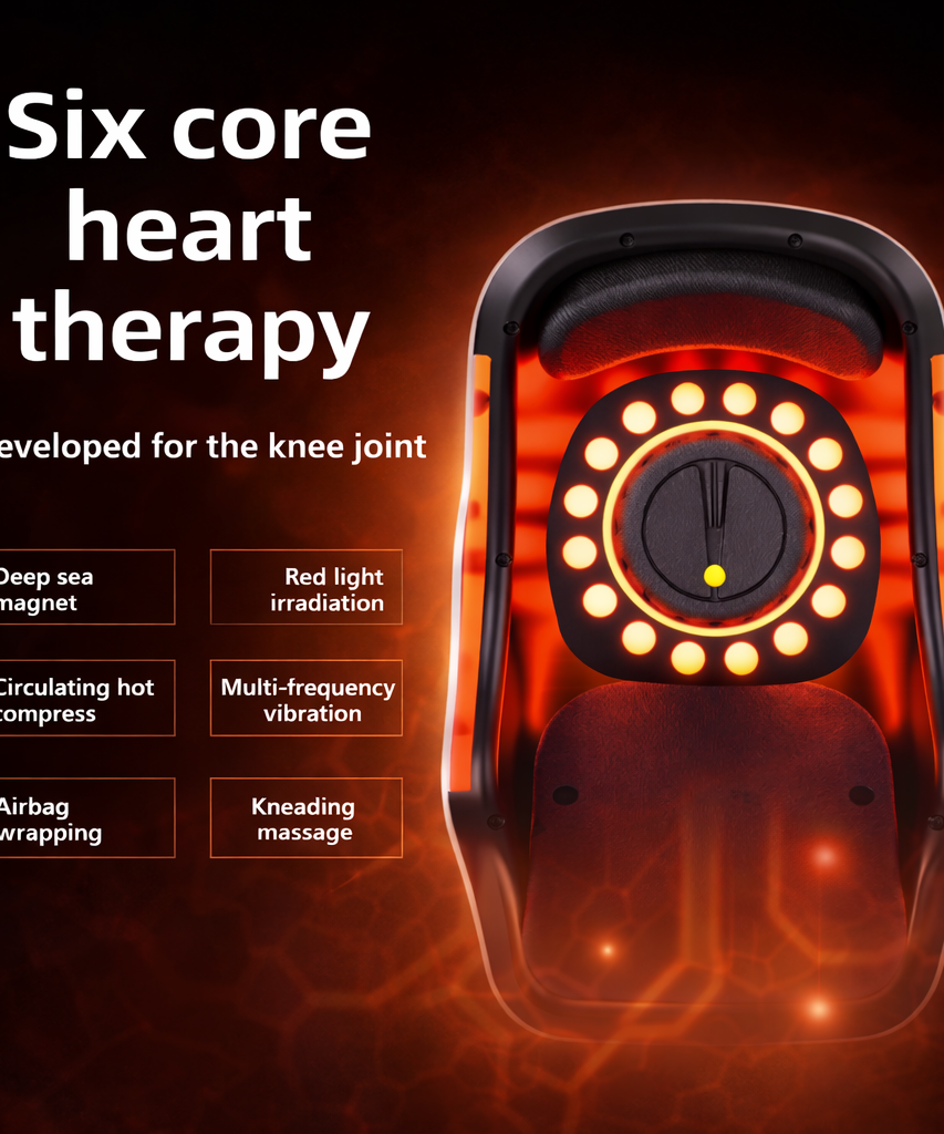 Wireless Knee Massager with Heating & Vibration Rechargeable Device