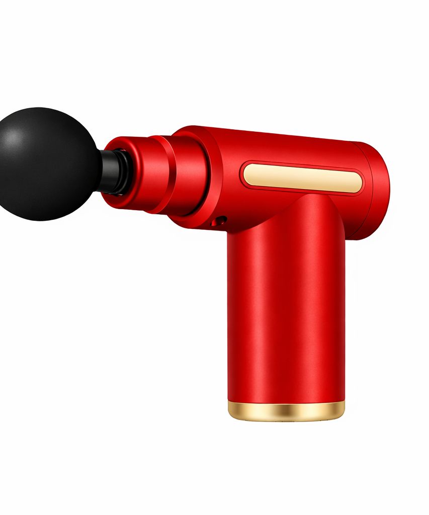 Massage Gun with Adjustable Intensity, 4 Interchangeable Massage Heads, USB Rechargeable