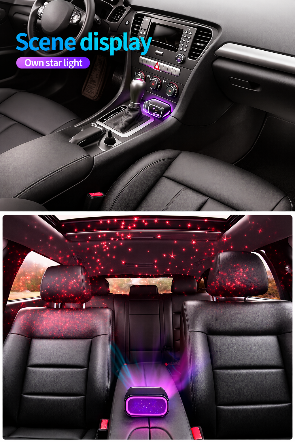 4-in-1 Car Charger with Retractable Cable & LED Light