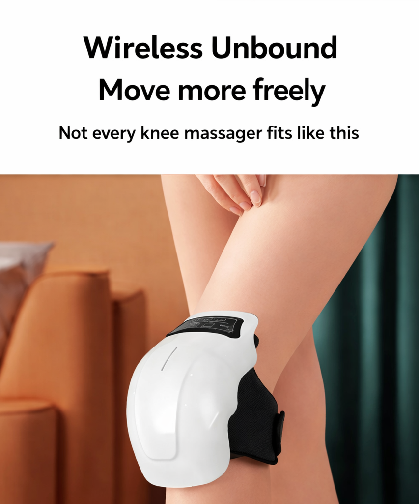 Wireless Knee Massager with Heating & Vibration Rechargeable Device